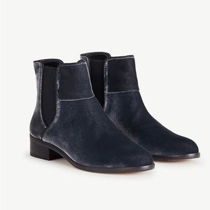 Ann Taylor velvet booties